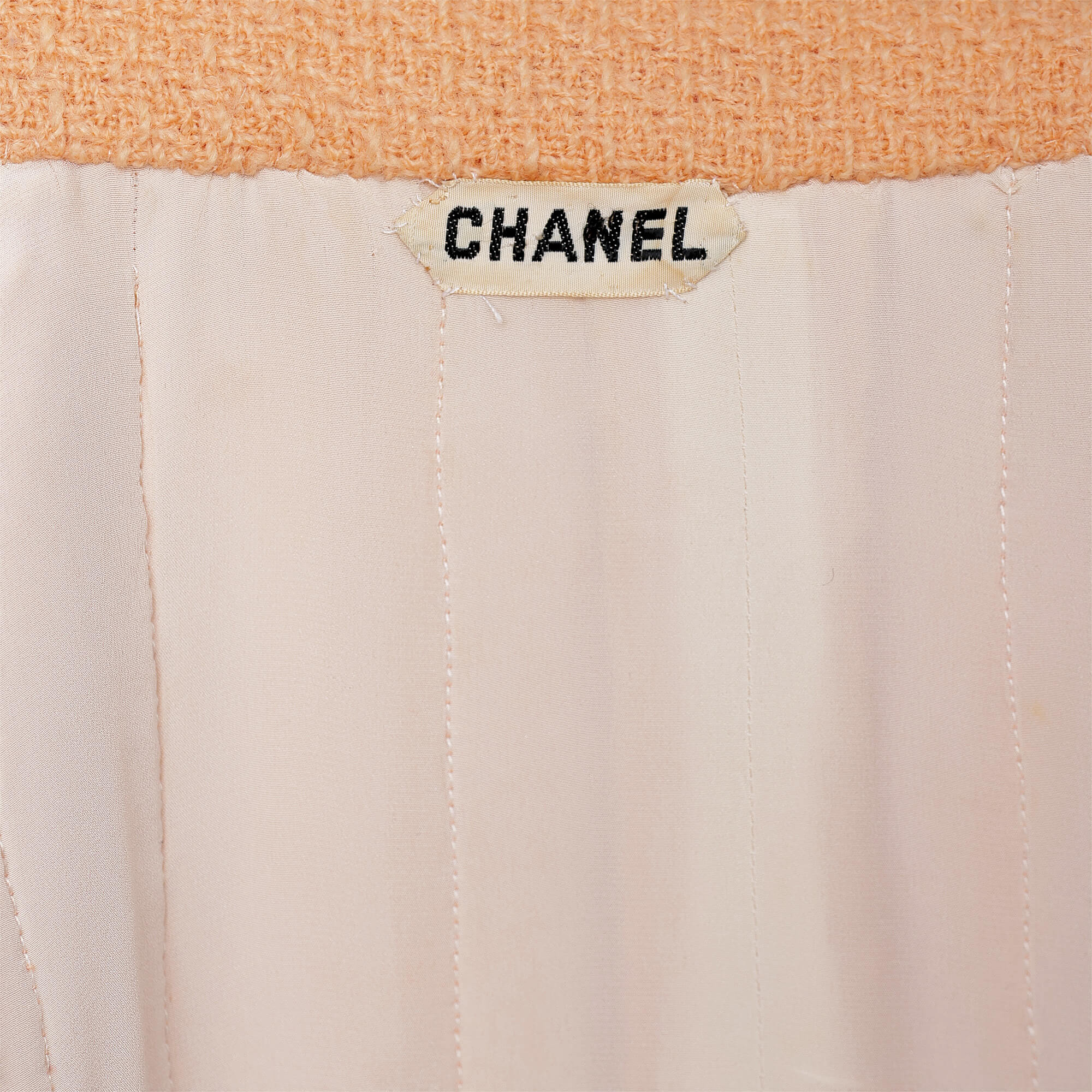 Chanel - Yellowish Orange Tweed Jacket